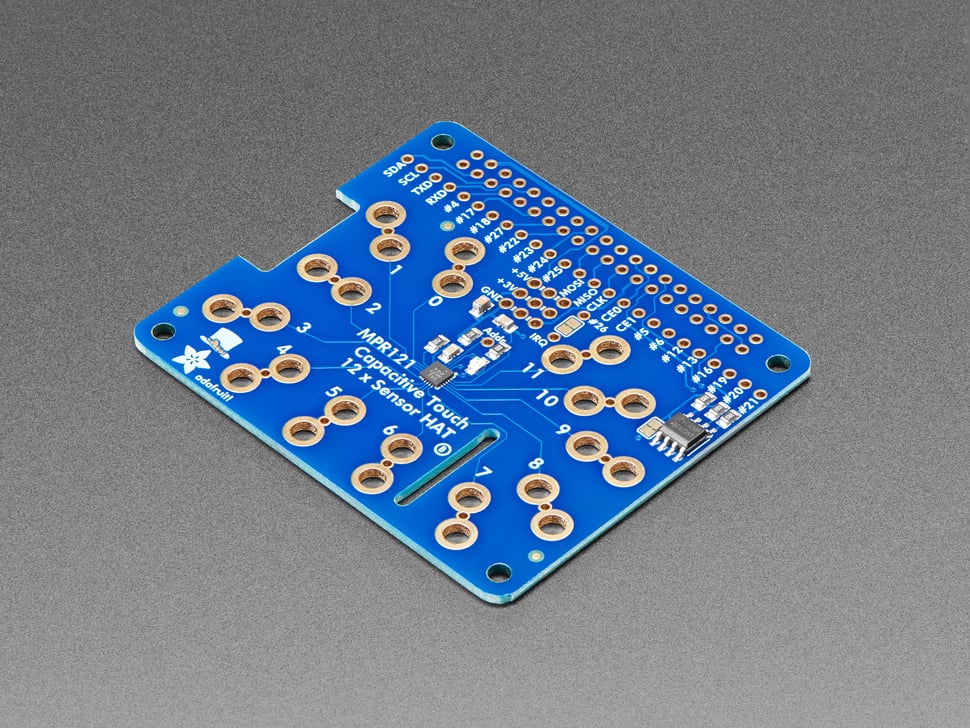 Adafruit Capacitive Touch HAT für Raspberry Pi - Mini Kit - MPR121