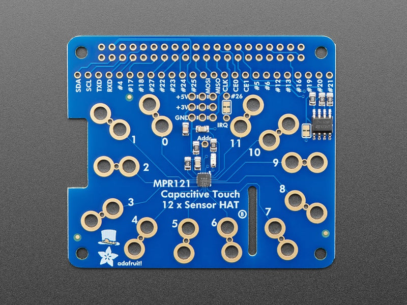 Adafruit Capacitive Touch HAT für Raspberry Pi - Mini Kit - MPR121