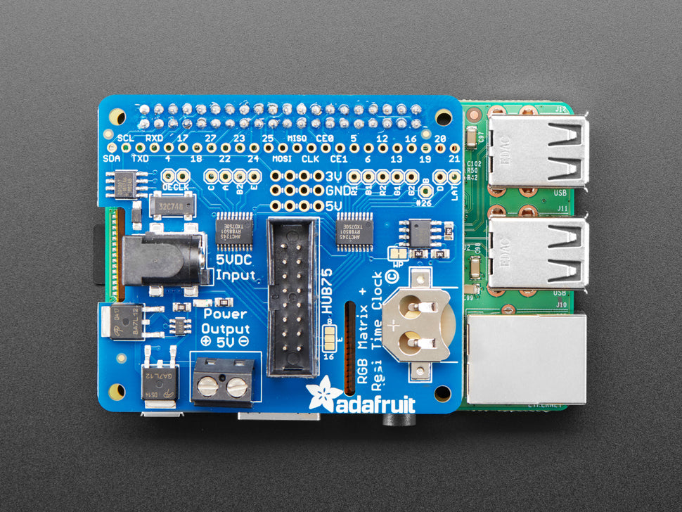 Adafruit RGB Matrix HAT + RTC for Raspberry Pi - Mini Kit