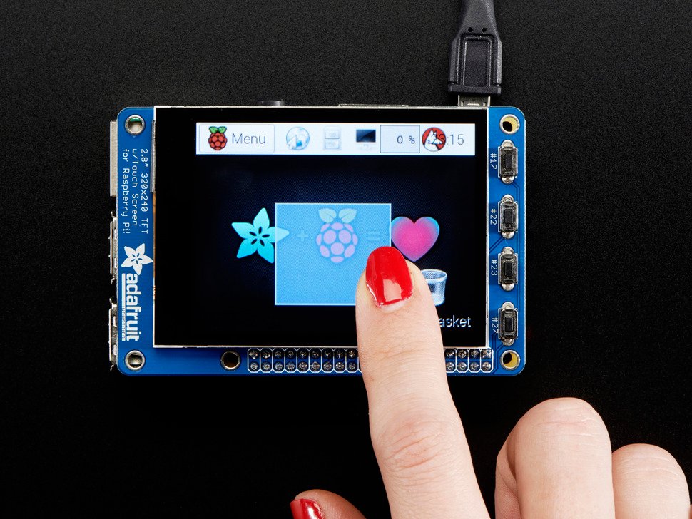 Adafruit PiTFT Plus 320x240 2.8" TFT + Capacitive Touchscreen