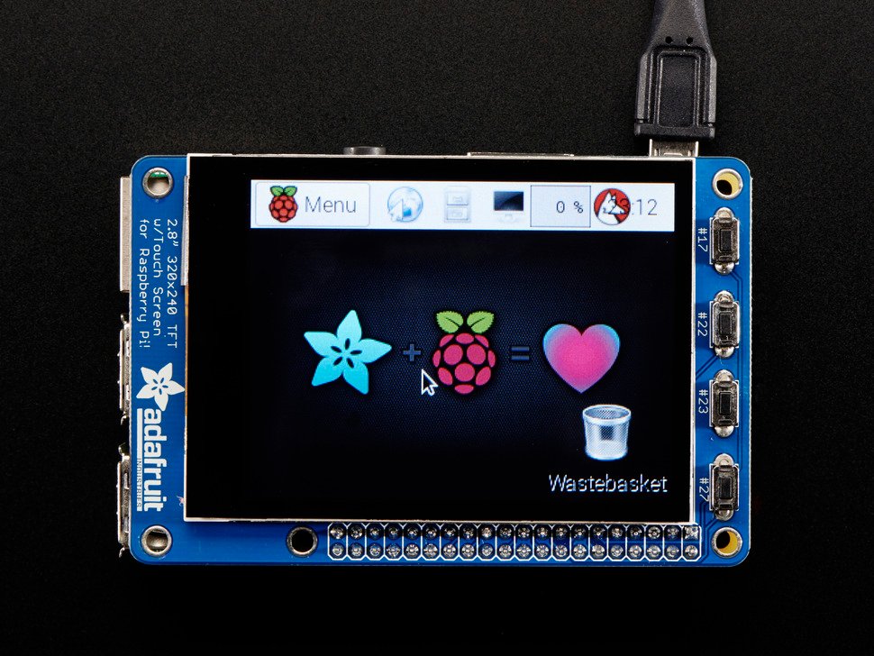 Adafruit PiTFT Plus 320x240 2.8" TFT + Capacitive Touchscreen