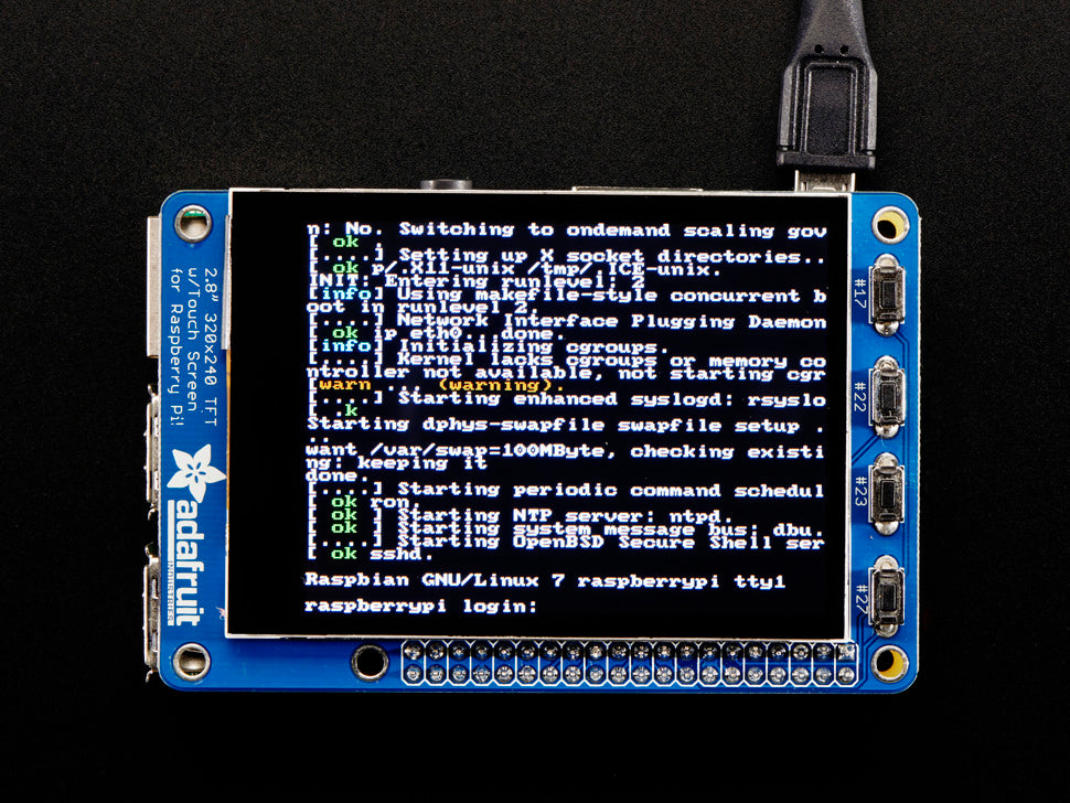 Adafruit PiTFT Plus 320x240 2.8" TFT + Capacitive Touchscreen