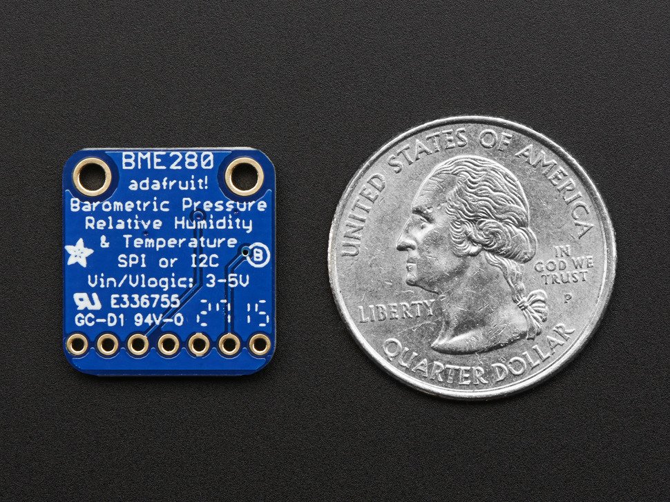 Adafruit BME280 I2C or SPI Temperature Humidity Pressure Sensor