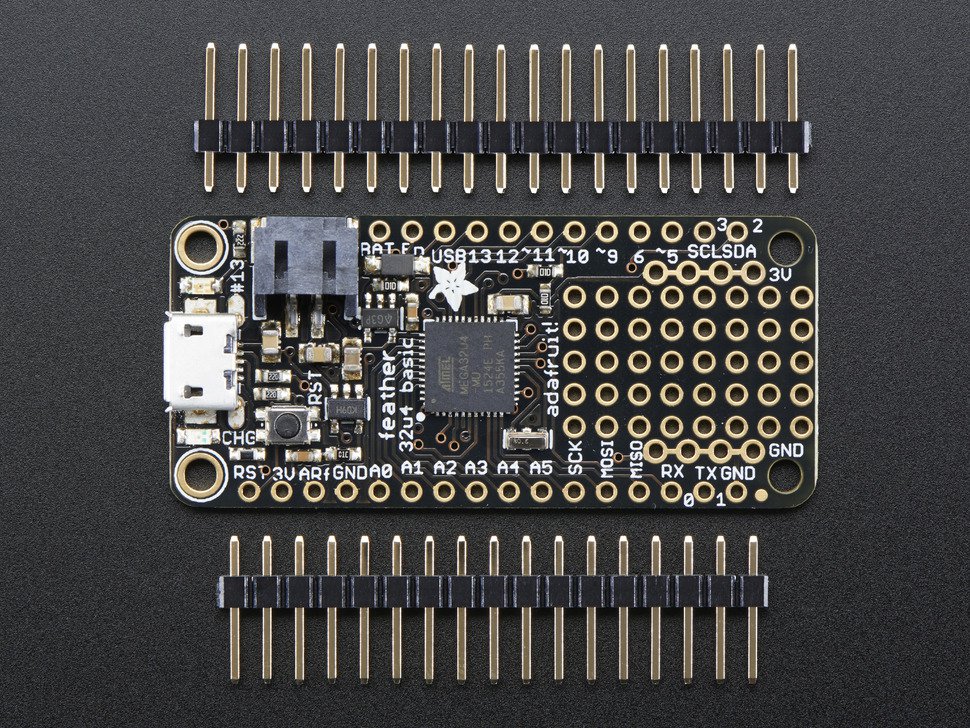 Adafruit Feather 32u4 Basic Proto - compatible with Arduino