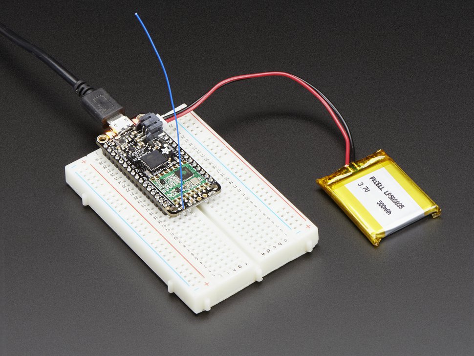 Adafruit Feather 32u4 RFM95 LoRa Radio- 868 or 915 MHz - RadioFruit - compatible with Arduino