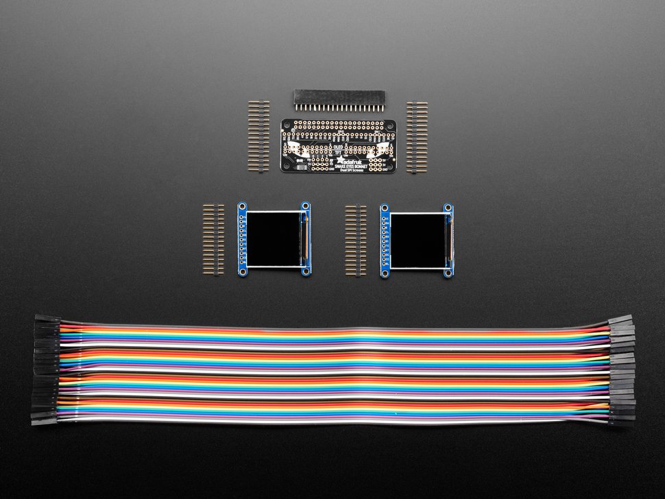 Adafruit Animated Eyes Bonnet for Raspberry Pi Pack - Pi not included