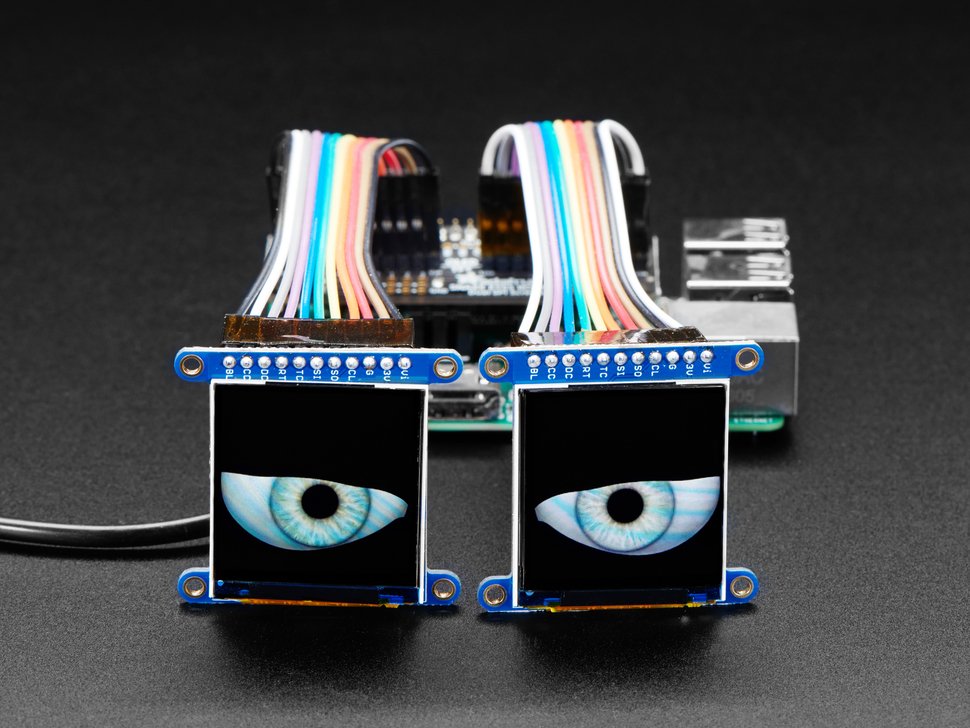 Adafruit Animated Eyes Bonnet for Raspberry Pi Pack - Pi not included