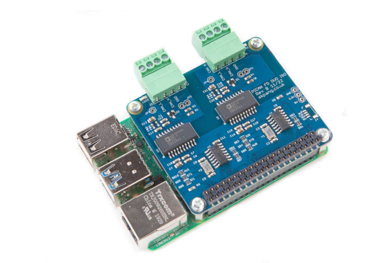 PiCAN FD Duo Isolated for Raspberry Pi