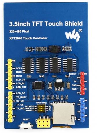 Waveshare 13506 - 3,5-Zoll-Touch-LCD-Abschirmung - kompatibel mit Arduino