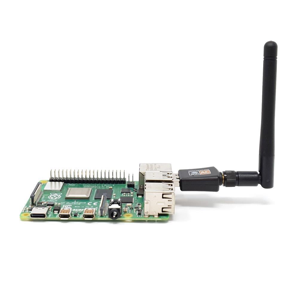 Raspberry Pi Dual-Band 5GHz/2.4GHZ USB WiFi Adapter with Antenna