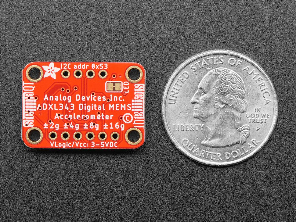 ADXL343 - Triple-Axis Accelerometer (+-2g/4g/8g/16g) w/ I2C/SPI - STEMMA QT / Qwiic