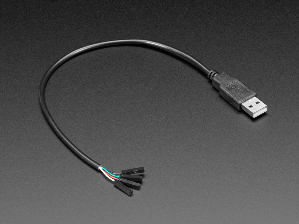 USB Type A Plug Breakout Cable with Premium Female Jumpers - 30cm long