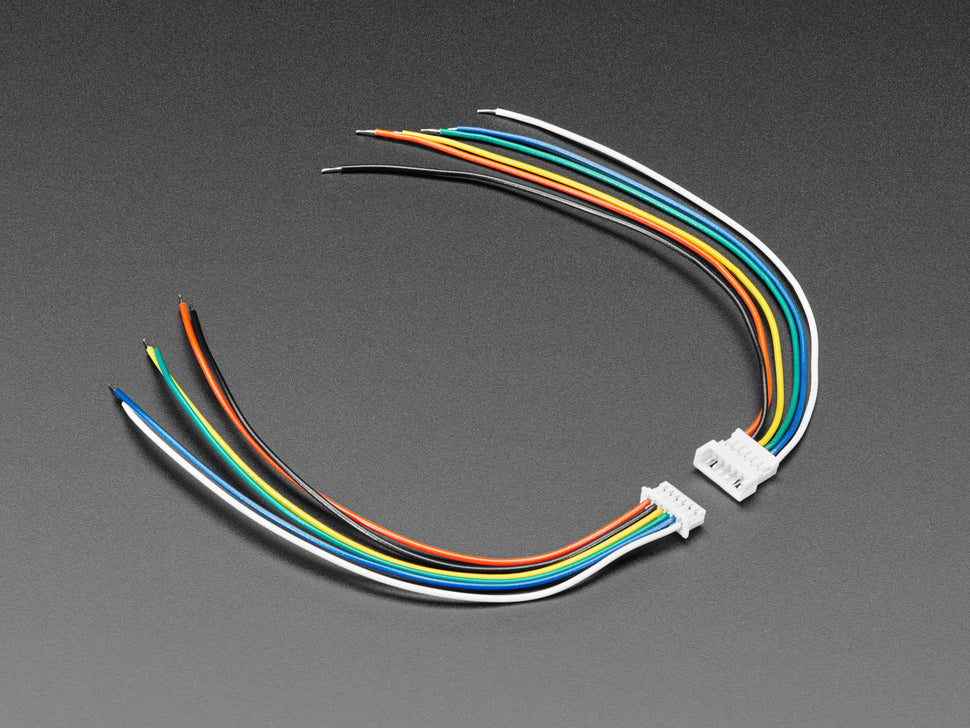 1.25mm Pitch 6-pin Cable Matching Pair - 10 cm long - Molex PicoBlade Compatible