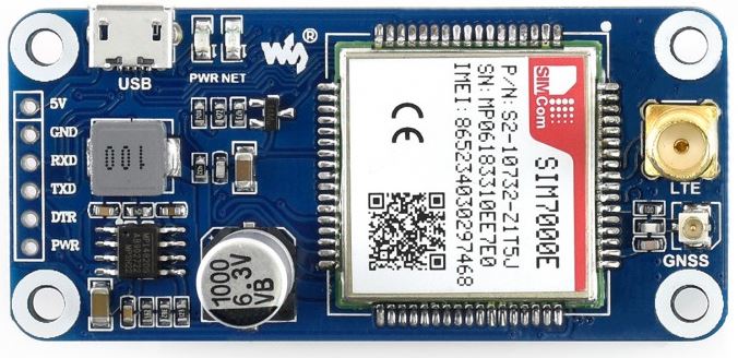 Waveshare 14865 - SIM7000E NB-IoT HAT