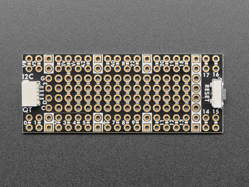 Adafruit PiCowbell Proto for Pico - Reset Button & STEMMA QT