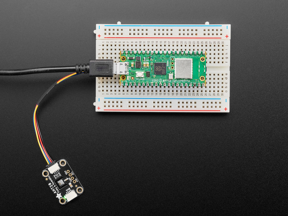 Adafruit PiCowbell Proto for Pico - Reset Button & STEMMA QT