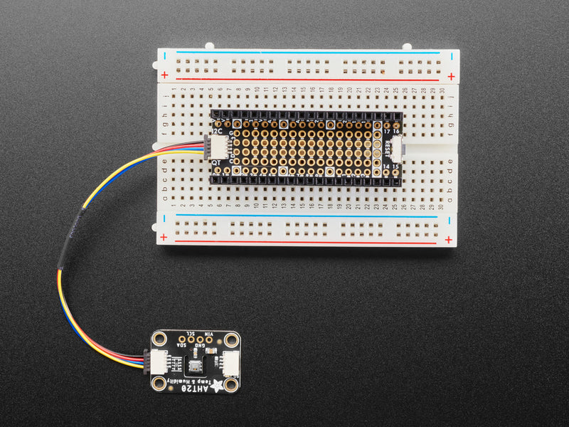 Adafruit PiCowbell Proto for Pico - Reset Button & STEMMA QT