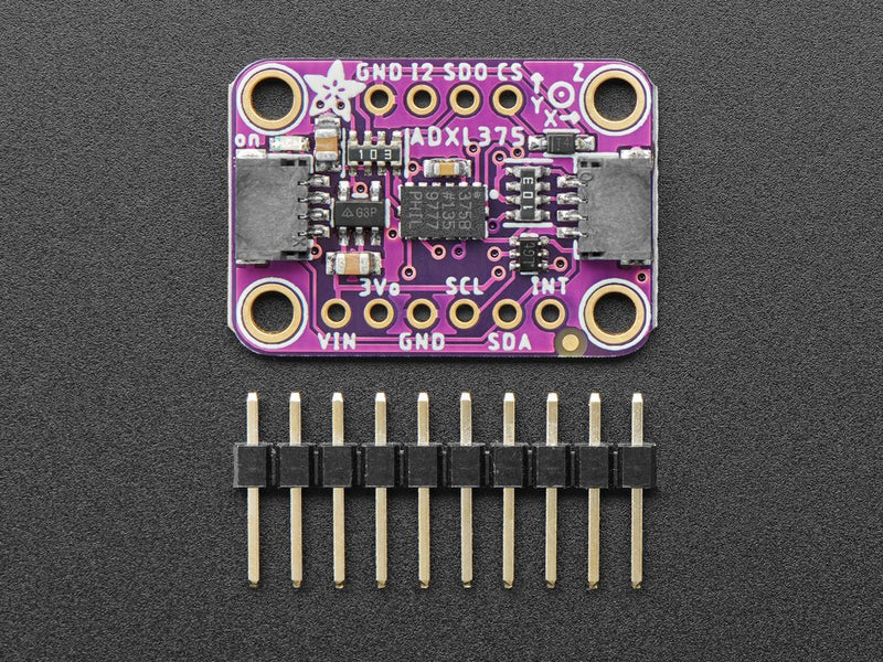 ADXL375 - High G Accelerometer (+-200g) with I2C and SPI - STEMMA QT / Qwiic