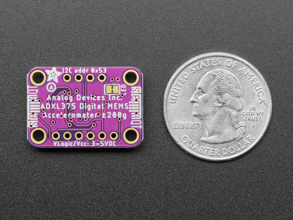 ADXL375 - High G Accelerometer (+-200g) with I2C and SPI - STEMMA QT / Qwiic