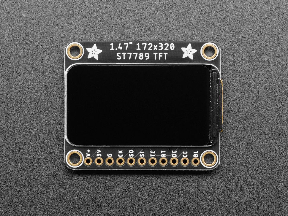 Adafruit 1.47" 320x172 Round Rectangle Color IPS TFT Display - ST7789