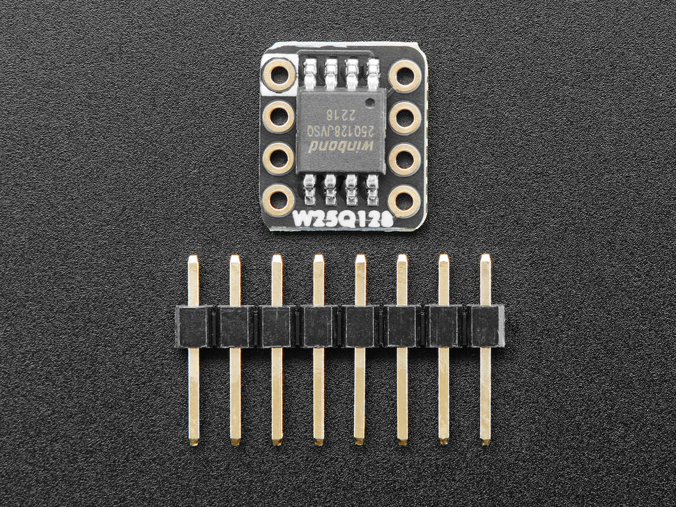 Adafruit QSPI DIP Breakout Board - W25Q128 - 128 MBit 16 MByte - W25Q128JVSSIQ