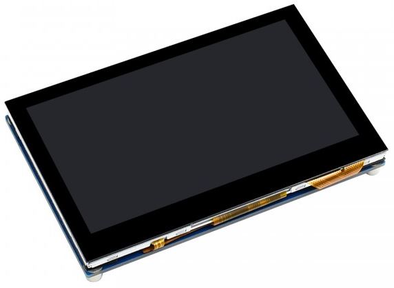 Waveshare 16239 - Kapazitiver 4,3-Zoll-Touchscreen für Raspberry Pi, DSI-Schnittstelle, 800×480