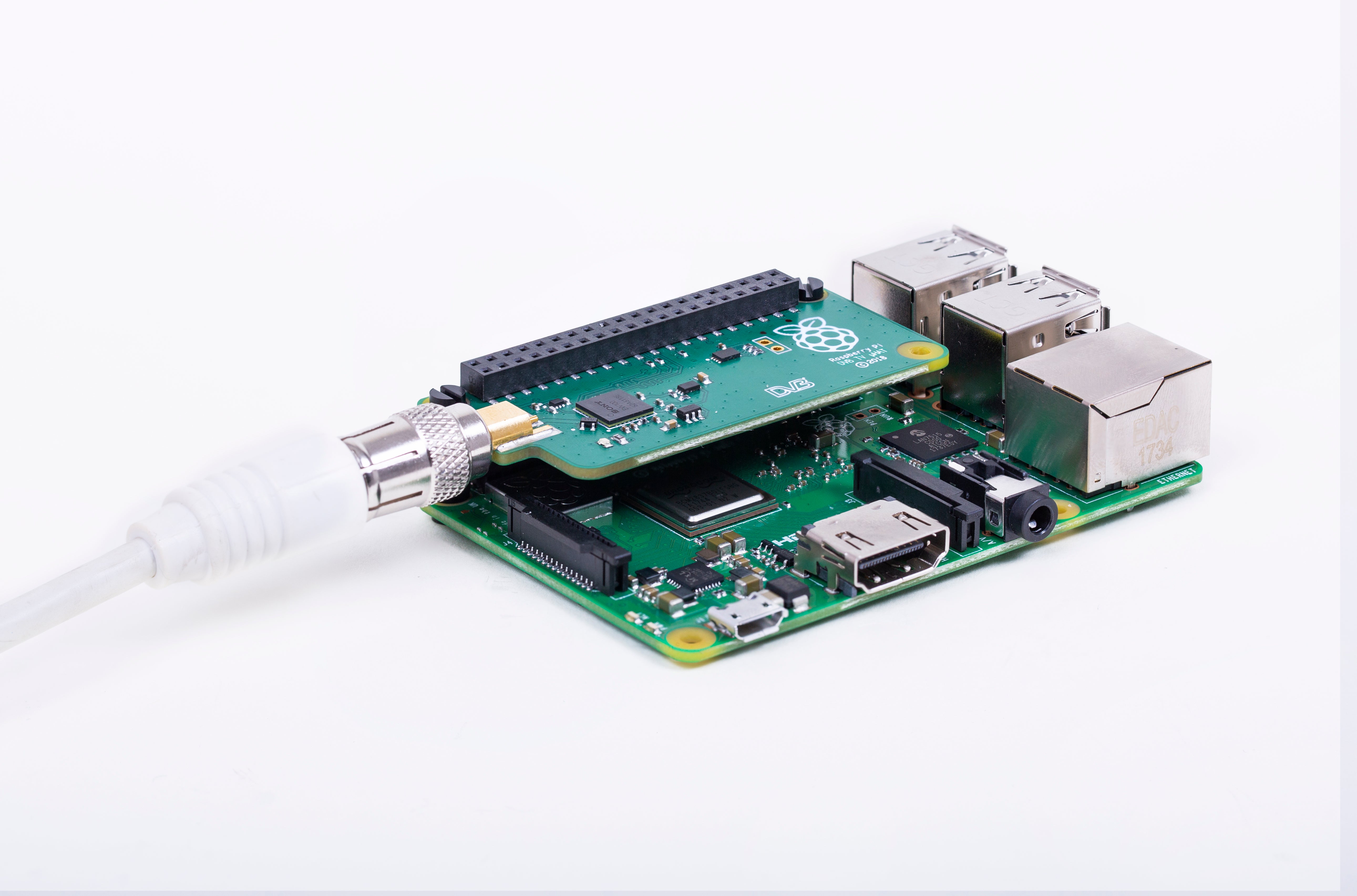 DVB TV μHAT Raspberry Pi Foundation (auch für DVB-T2)