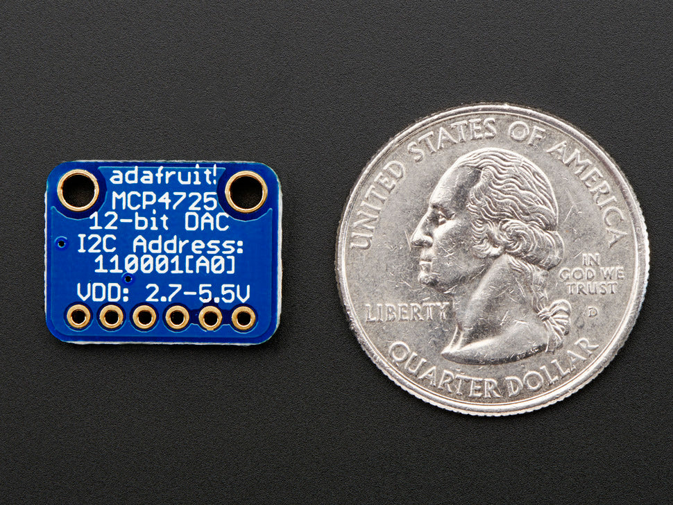 MCP4725 Breakout Board - 12-Bit DAC w/I2C Interface