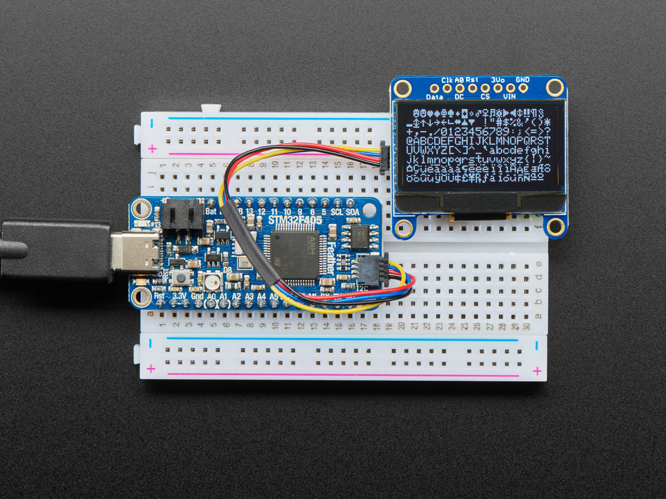 Monochrome 1.3" 128x64 OLED graphic display - STEMMA QT / Qwiic