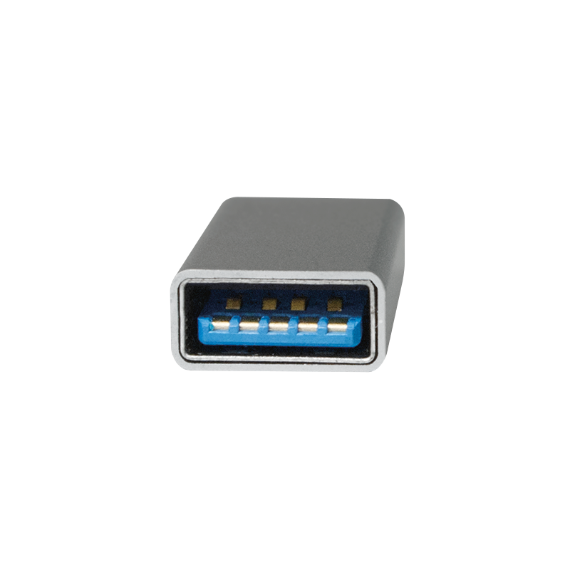 USB 3.2 Gen 1 Type-C Adapter, C/M zu USB-A/F, silber