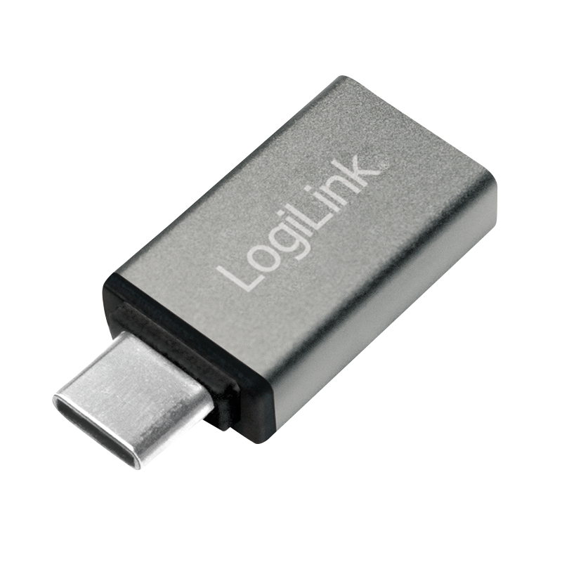 USB 3.2 Gen 1 Type-C Adapter, C/M zu USB-A/F, silber