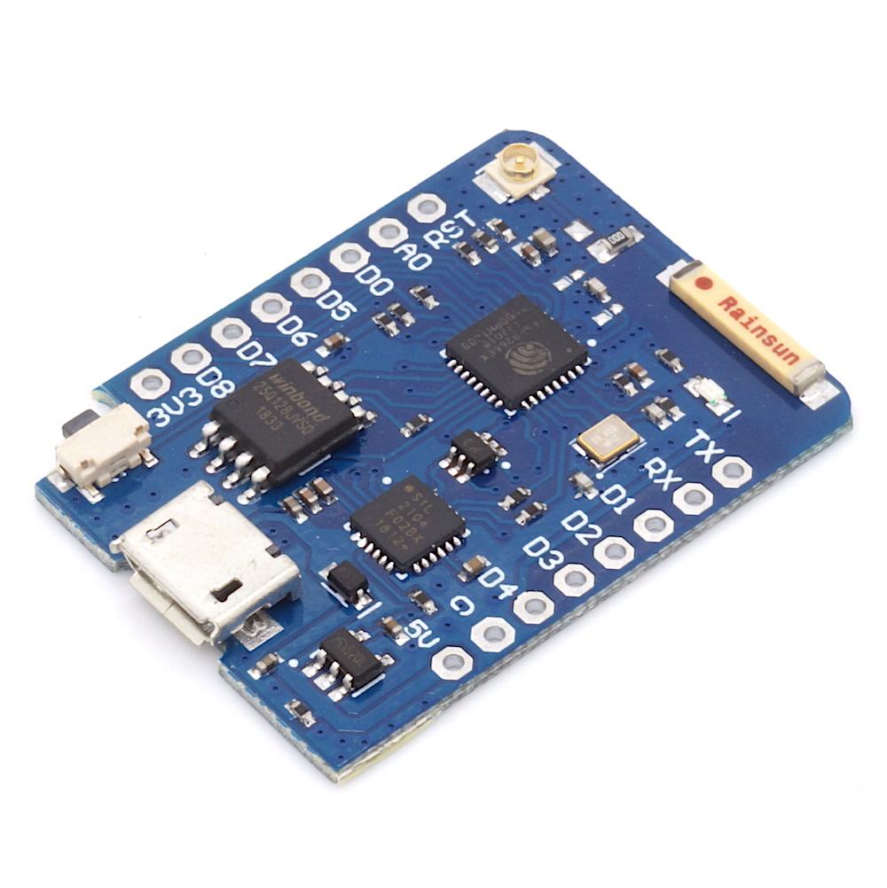 D1 Mini Pro - ESP8266 Entwicklungsboard mit U.FL Anschluss, Set mit Antenne