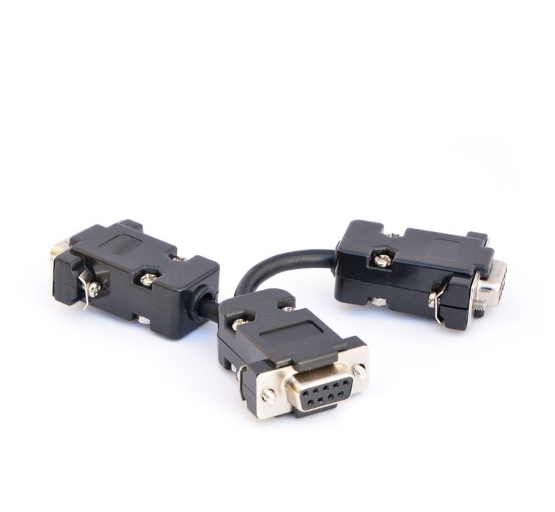 DB9 Y-Splitter (1x Male & 2x Female, CAN bus)