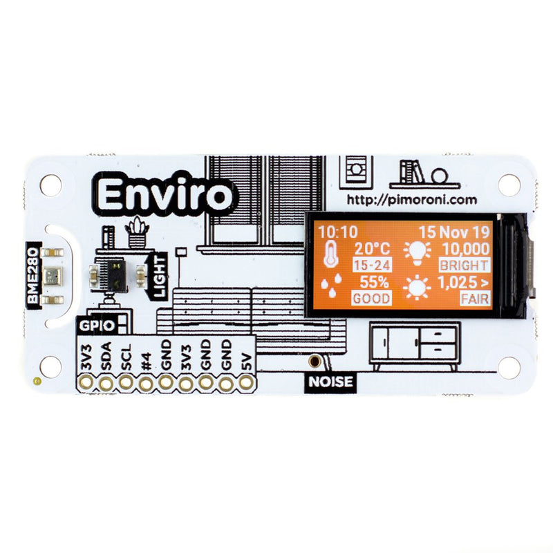 Enviro/Enviro+ mit Luft Qualität für Raspberry Pi