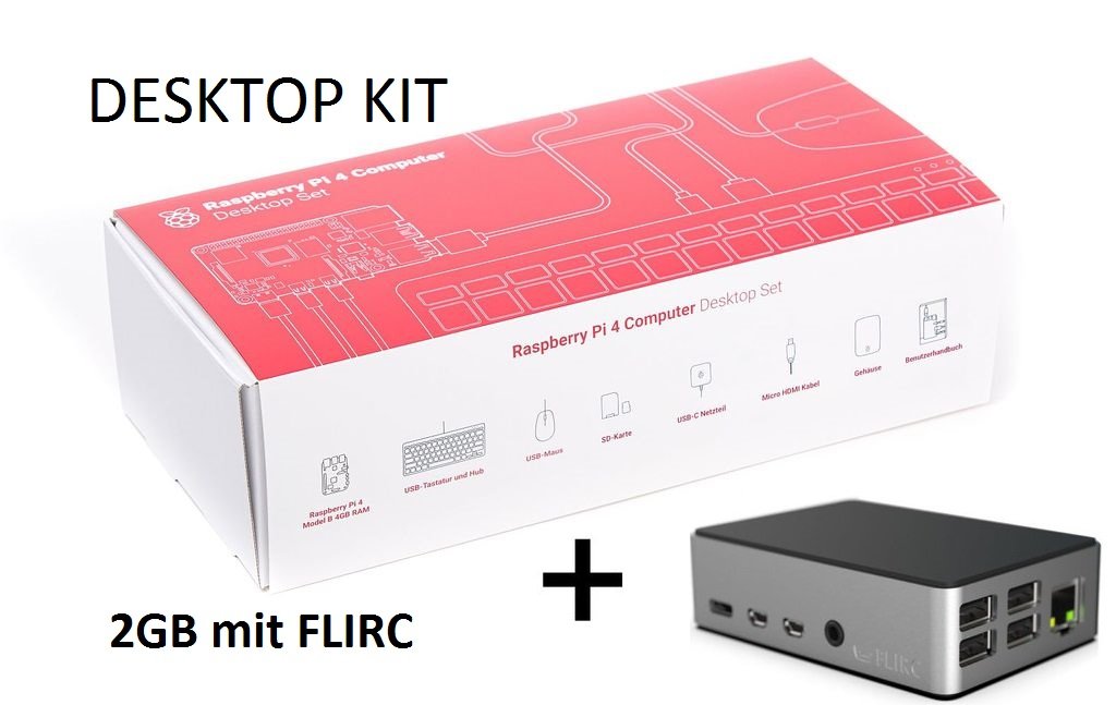 Offizielles Raspberry Pi 4 Desktop Kit DE - verschiedene Varianten