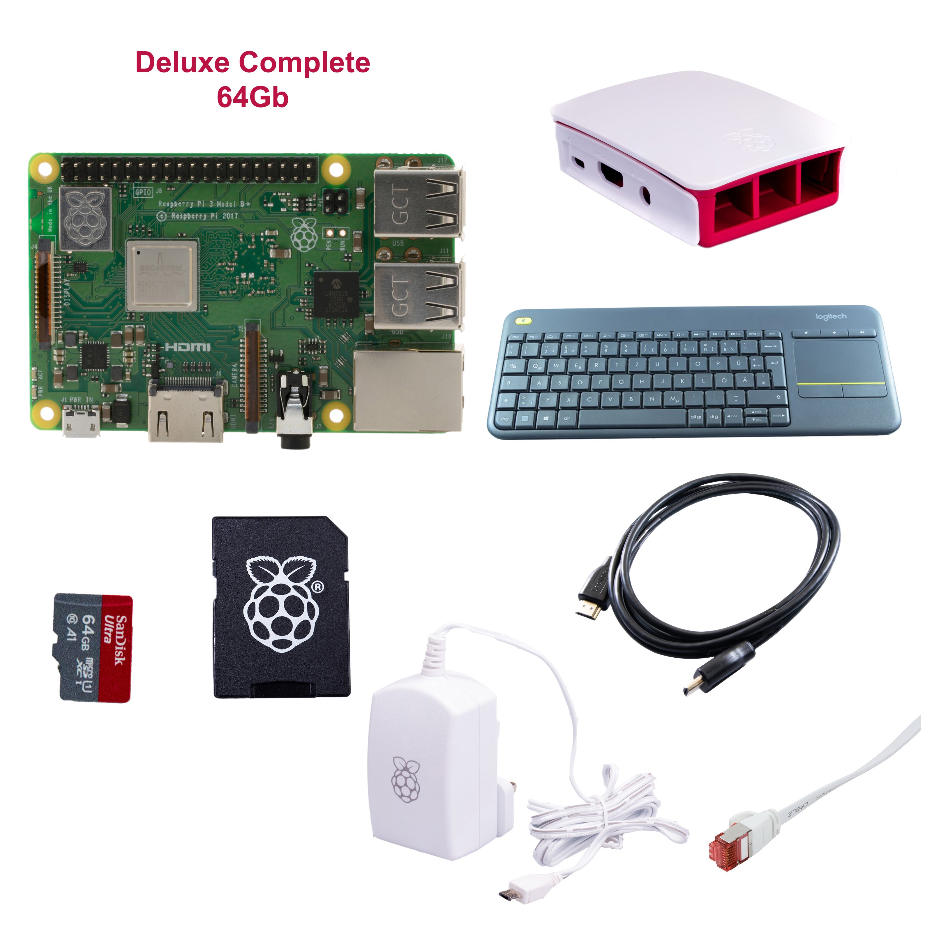 Deluxe Complete Kit: Raspberry Pi 3 Model B+