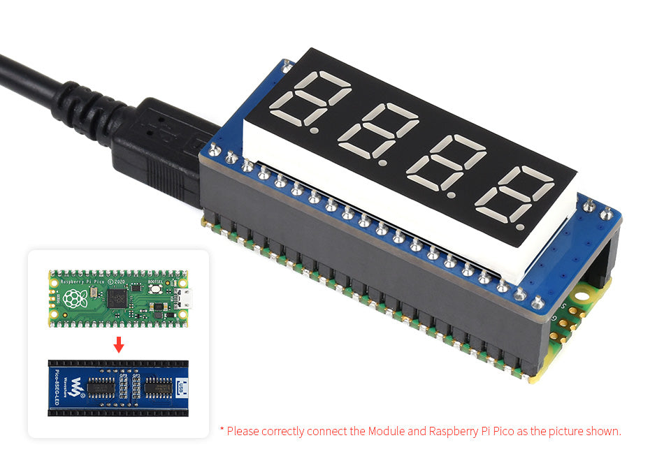 Waveshare 19806 - Pico-8SEG-LED