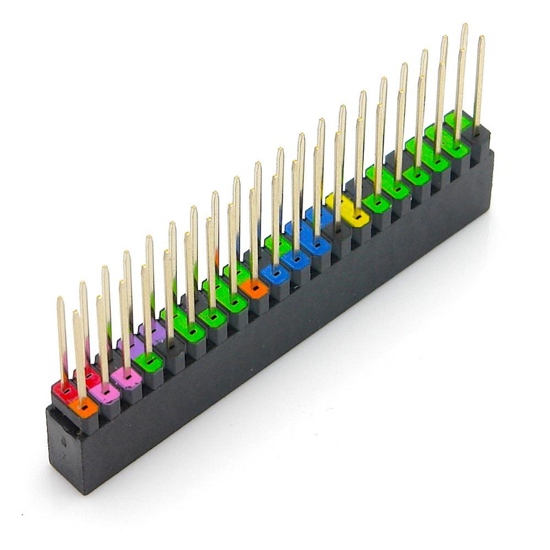 40 Pin GPIO Stacking Header für Raspberry Pi, farbig kodiert, 13,3mm