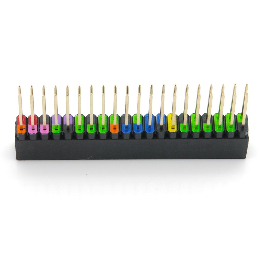 40 Pin GPIO Stacking Header für Raspberry Pi, farbig kodiert, 13,3mm