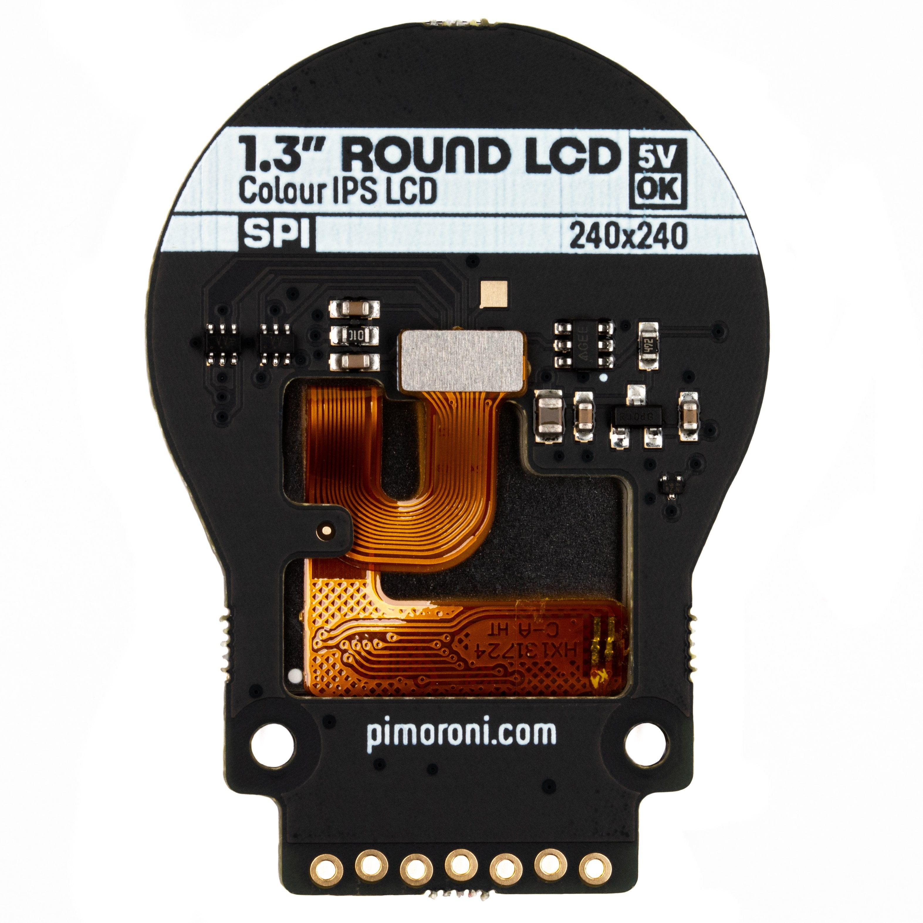 1.3" SPI Colour Round LCD (240x240) Breakout