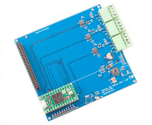 Teensy 4.0 Triple CAN Board with 480x320 3.5" Touch LCD