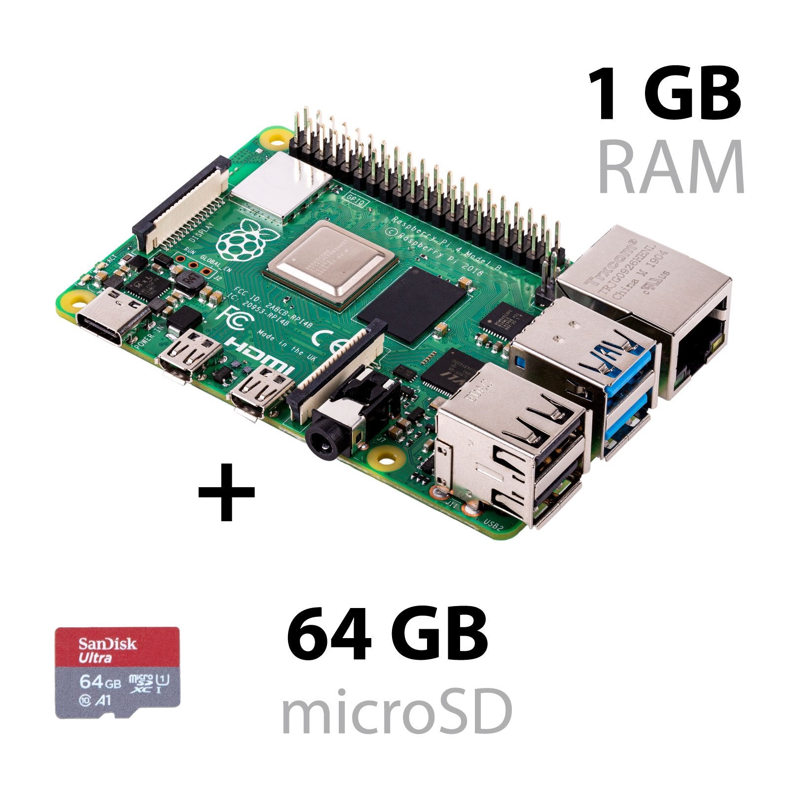 Raspberry Pi 4B 1GB/2GB/4GB