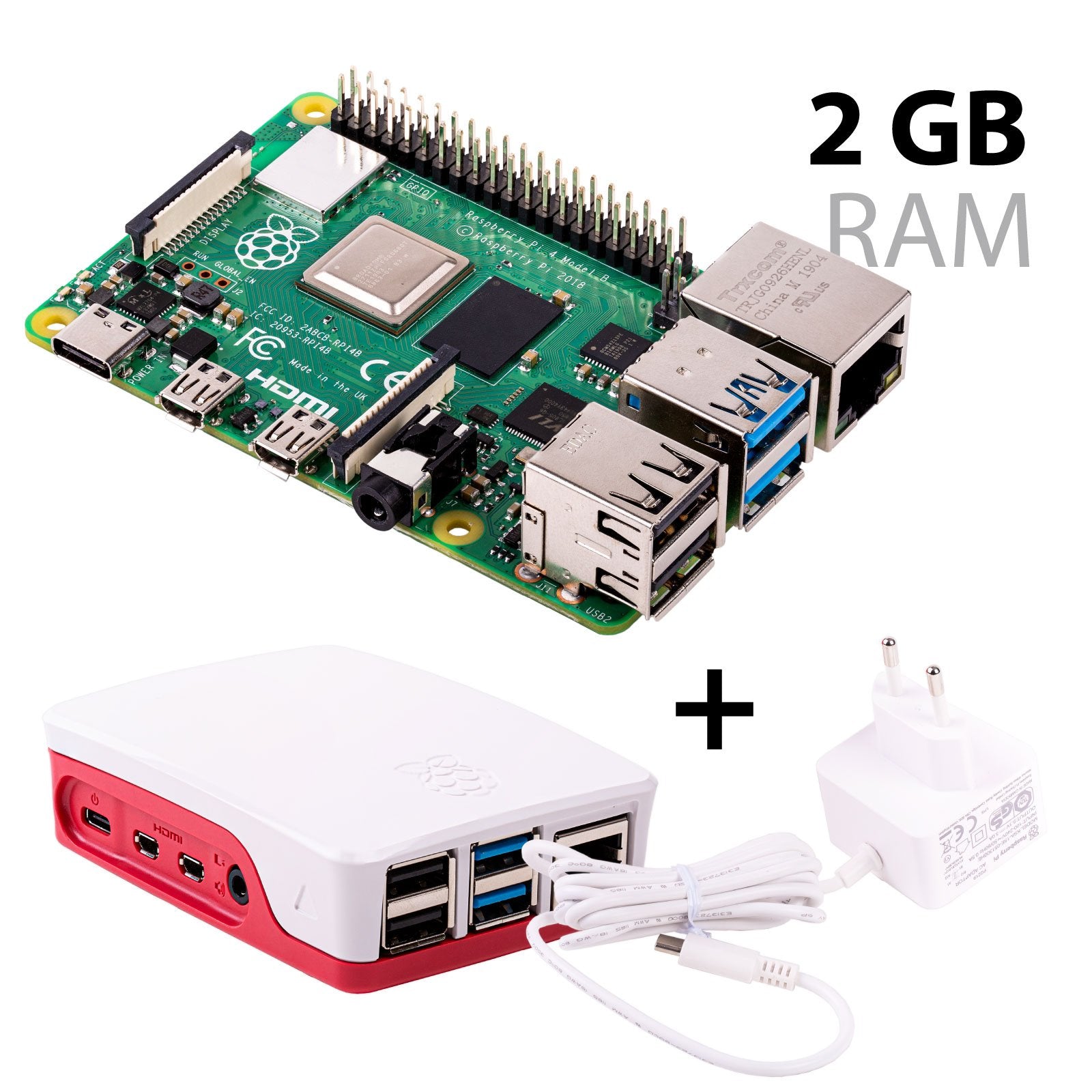 Raspberry Pi 4 Model B 2GB RAM sold + accessories