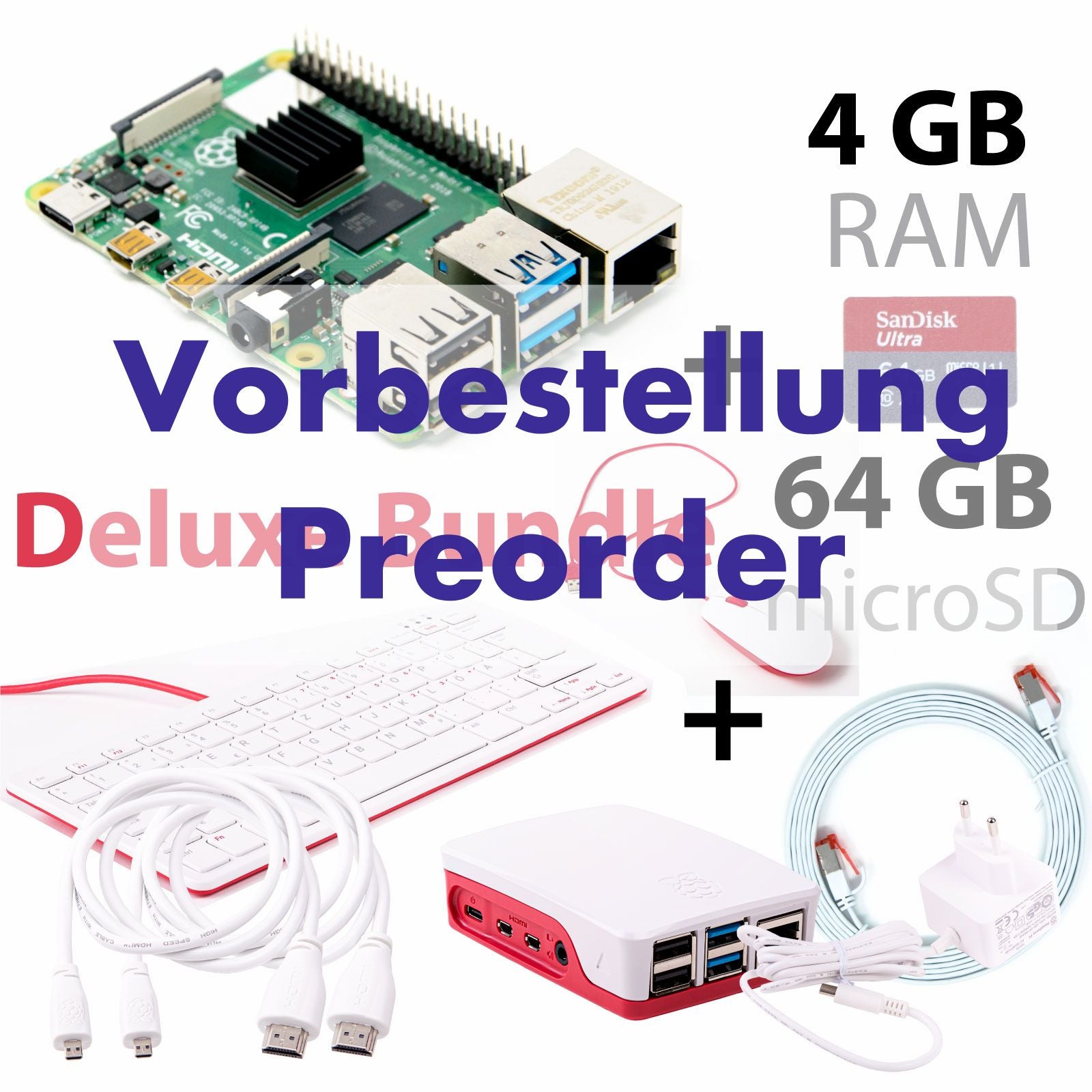 Raspberry Pi 4B 1GB/2GB/4GB