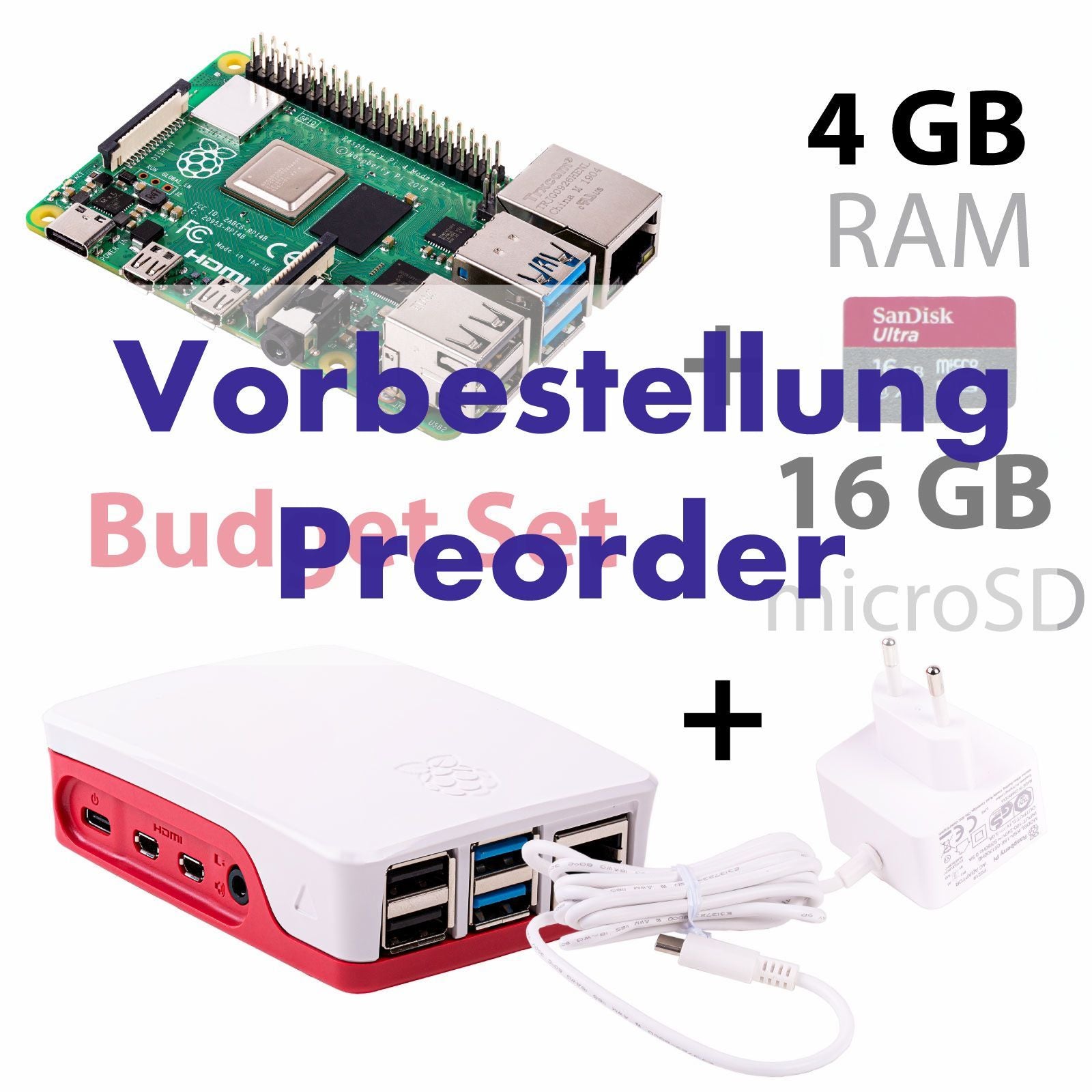 Raspberry Pi 4B 1GB/2GB/4GB