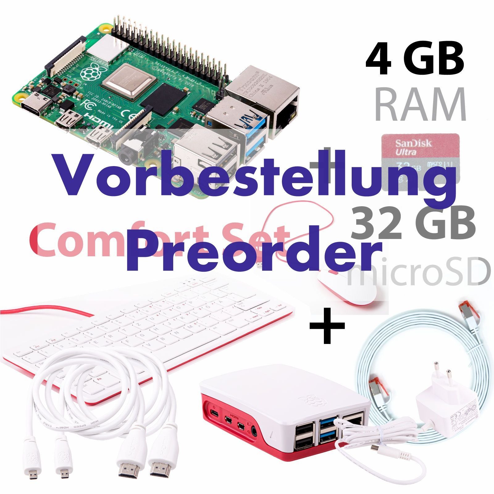 Raspberry Pi 4B 1GB/2GB/4GB