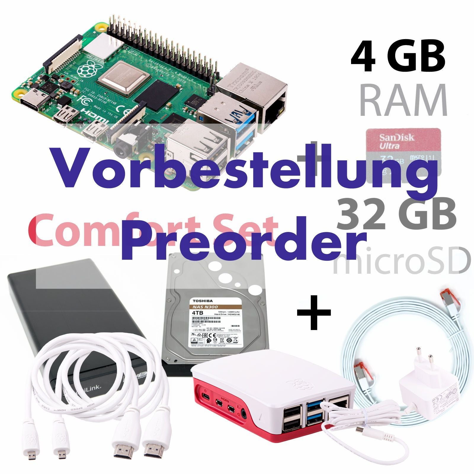 Raspberry Pi 4B 1GB/2GB/4GB