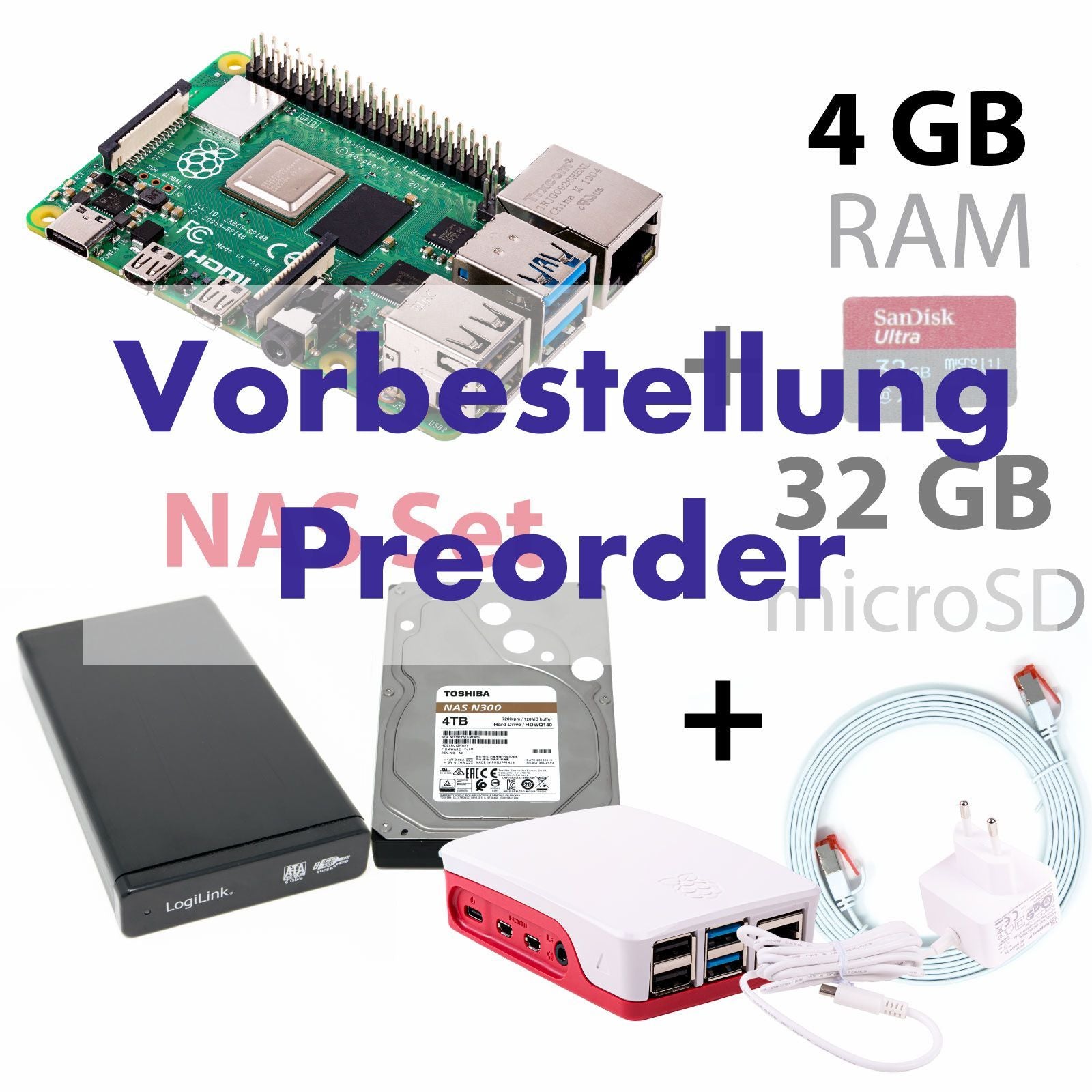 Raspberry Pi 4B 1GB/2GB/4GB