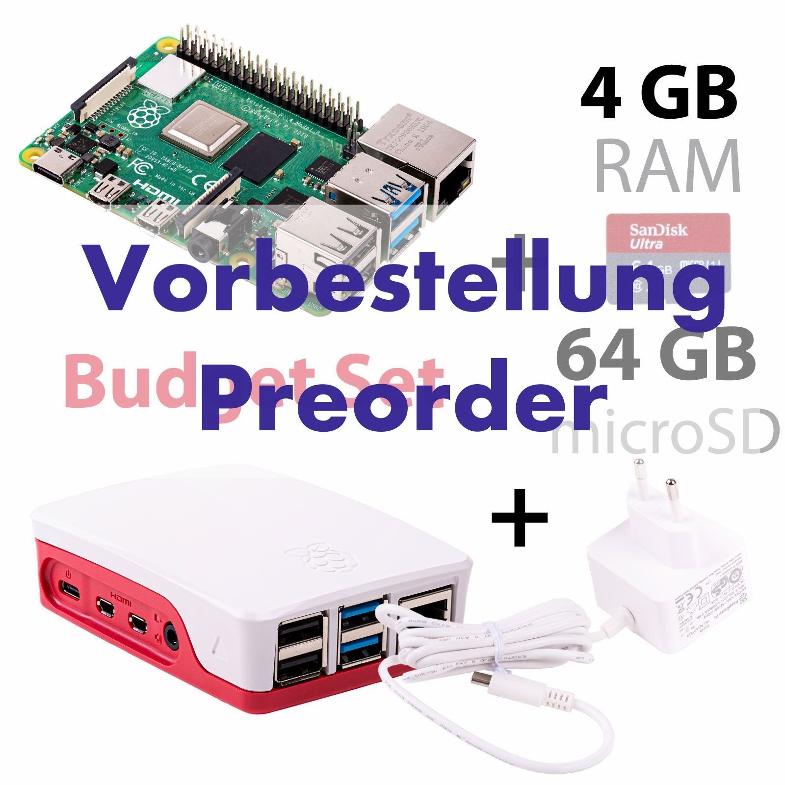 Raspberry Pi 4B 1GB/2GB/4GB