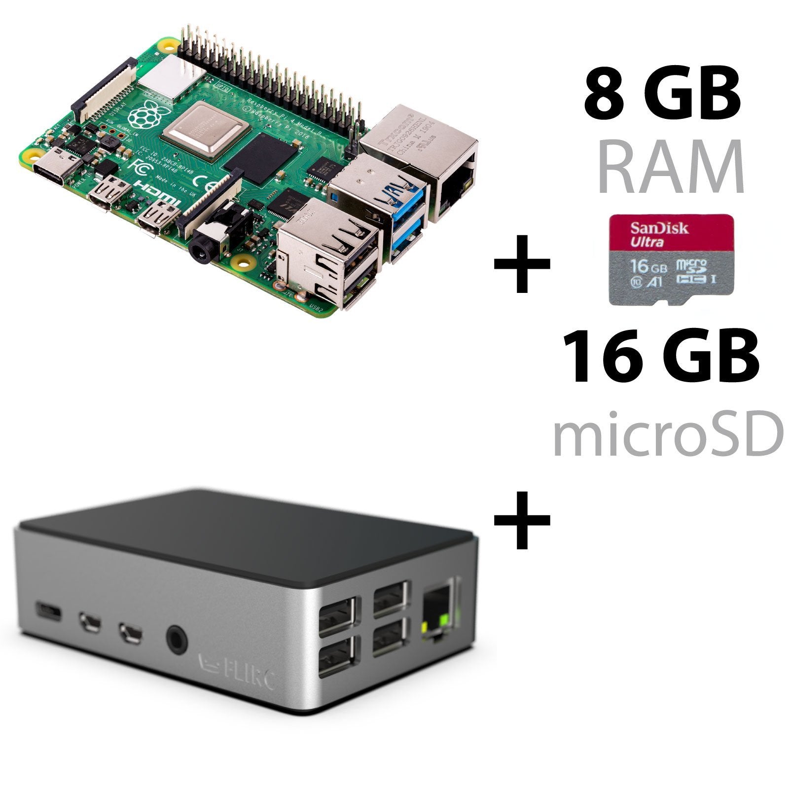 Raspberry Pi 4 Model B 8GB Board und Bundles